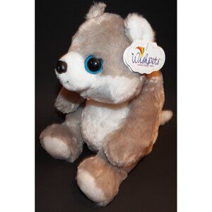 NWT Sweet Face Wishpets Gray Plush Stuffed Animal Toy Lovey Valentine's Day